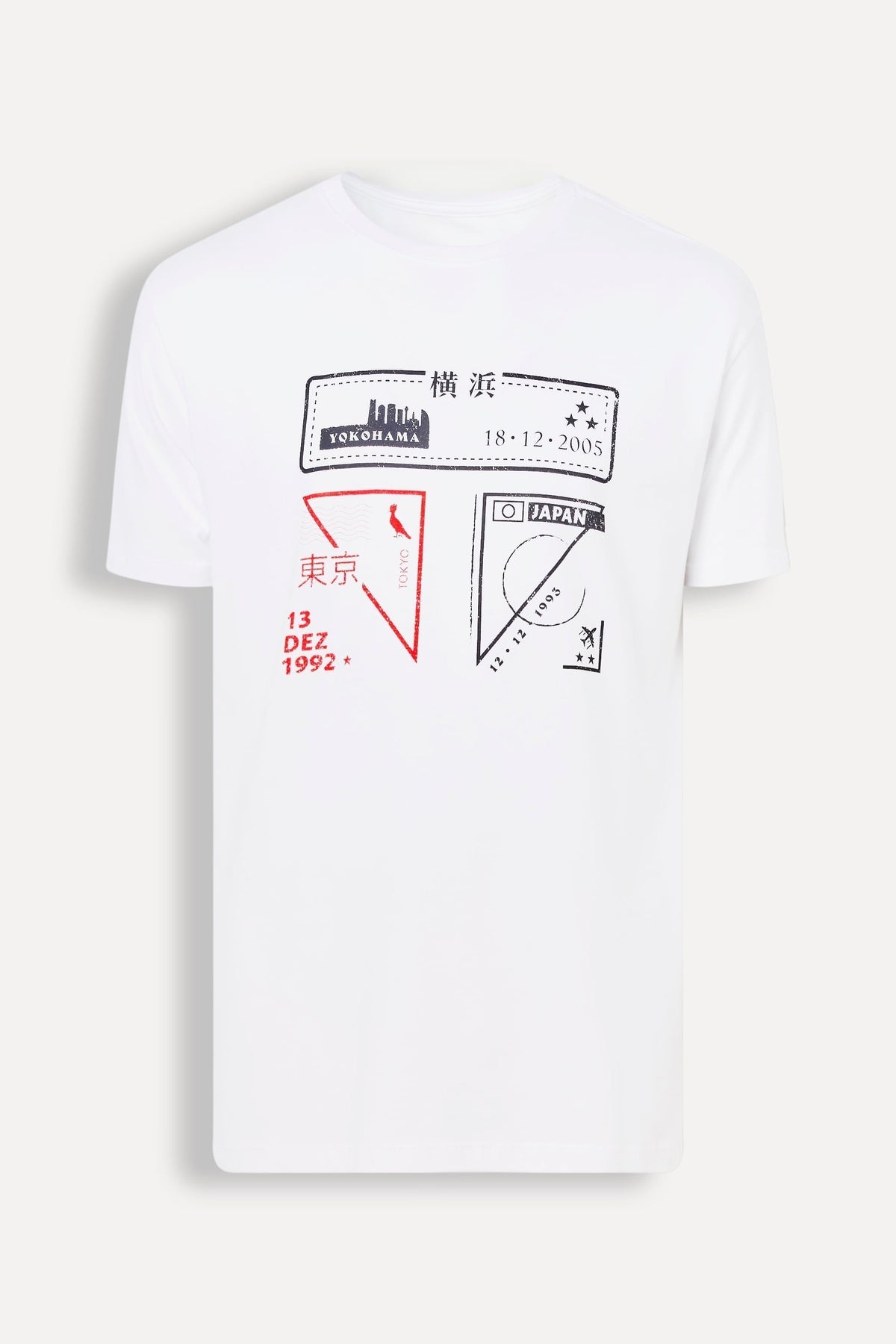 Camiseta estampada selo Japao Spfc